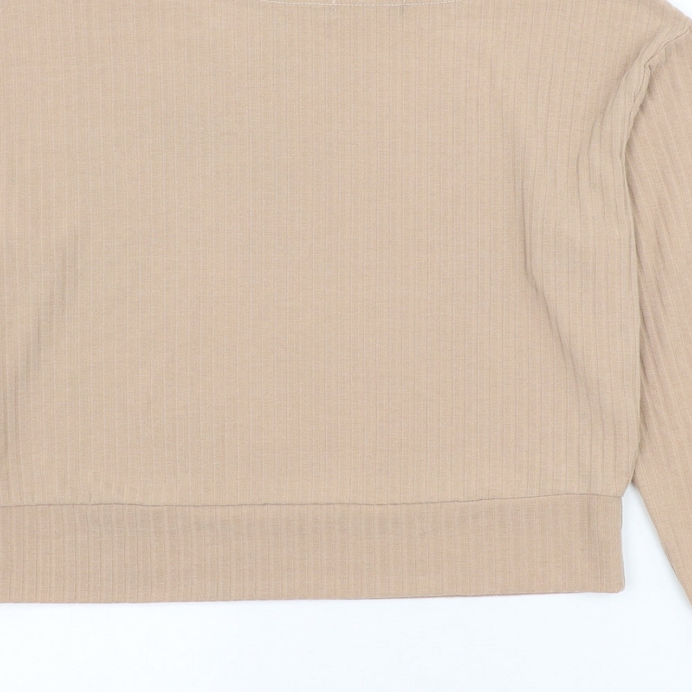 Womens UK Size 12 In the Style Brown Pullover Jumper