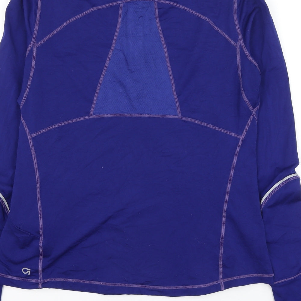 Gap Womens Blue Polyester Pullover Sweatshirt Size M Zip