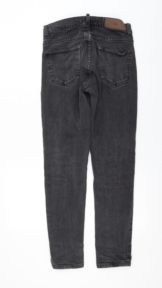 Zara Womens Grey Polyester Skinny Jeans Size 10 L30 in Regular Zip