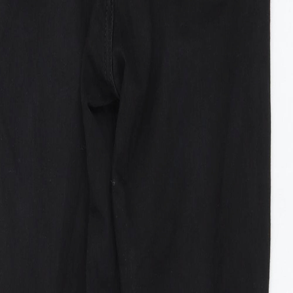 Topshop Womens Black Cotton Skinny Jeans Size 28 in L30 in Regular Zip