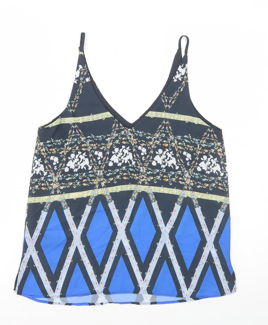 Womens UK Size 8 Topshop Multicoloured Camisole Tank