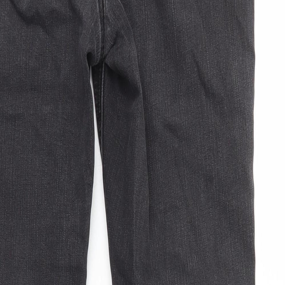 George Womens Black Cotton Skinny Jeans Size 10 L27 in Regular Zip