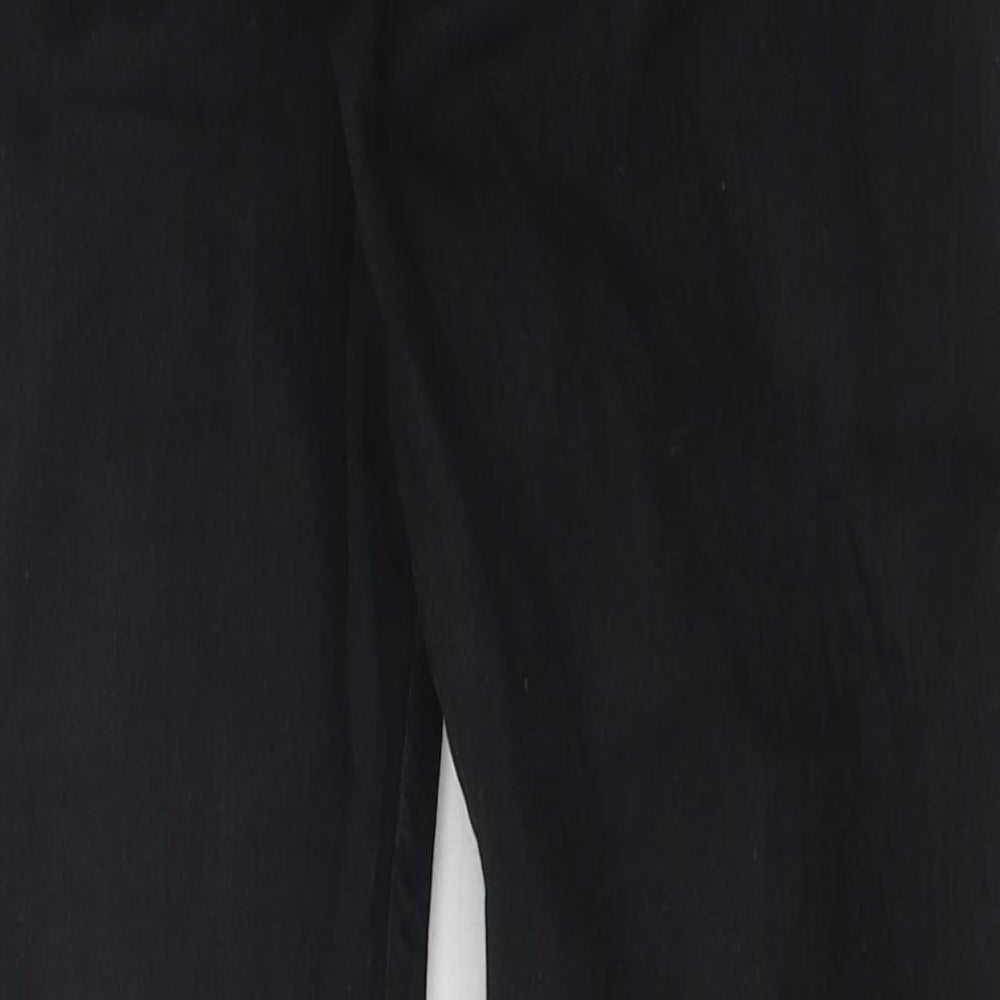 Zara Womens Black 100% Cotton Skinny Jeans Size 8 L25 in Regular Zip