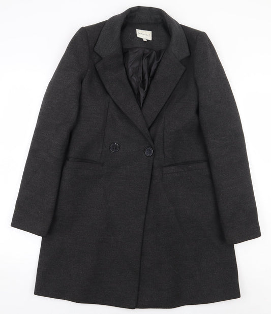 Womens UK Size 6 Warehouse Grey Pea Coat
