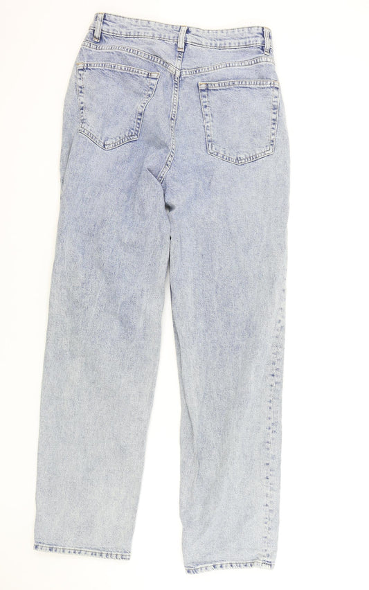 H&M Mens Blue Cotton Straight Jeans Size 29 in L30 in Regular Button