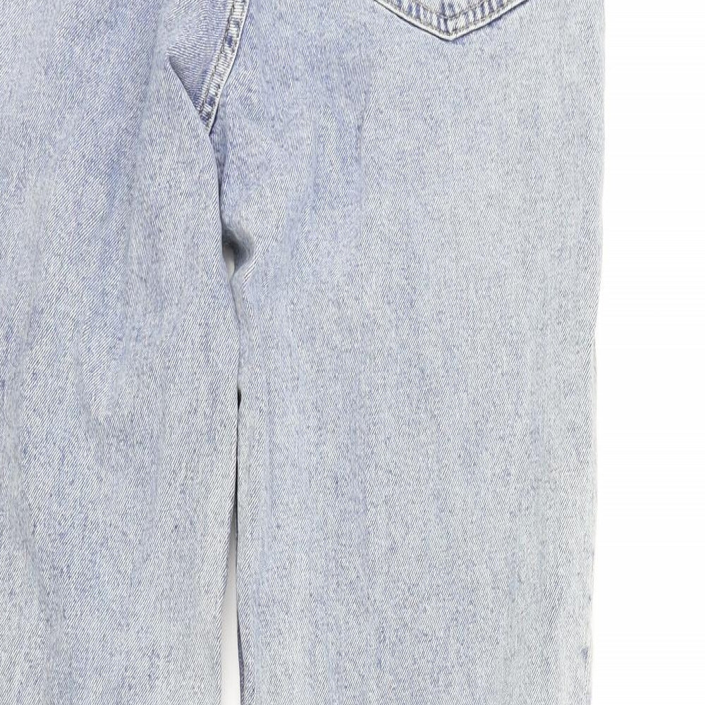 H&M Mens Blue Cotton Straight Jeans Size 29 in L30 in Regular Button