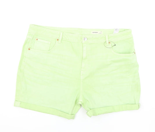 Womens UK Size 22 Marks and Spencer Regular Fit Boyfriend Shorts