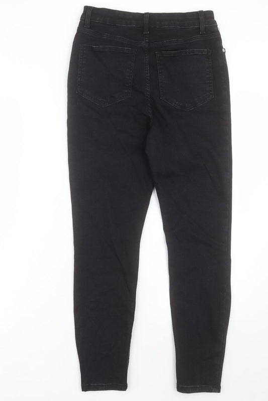 ASOS Womens Black Cotton Skinny Jeans Size 30 in L30 in Regular Button
