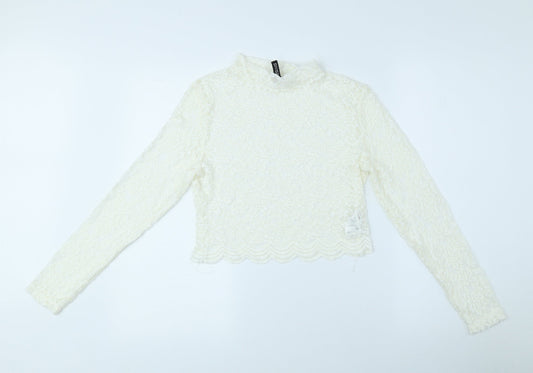 Womens UK Size M Divided White Blouse