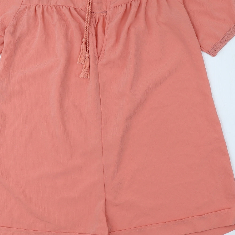 Womens UK Size 10 ASOS One-Piece Pink Romper