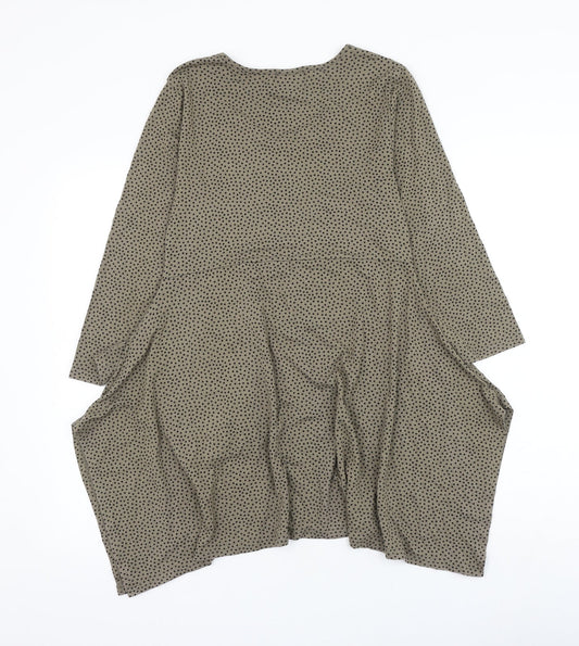 Womens UK Size S Masai Brown Tunic Blouse