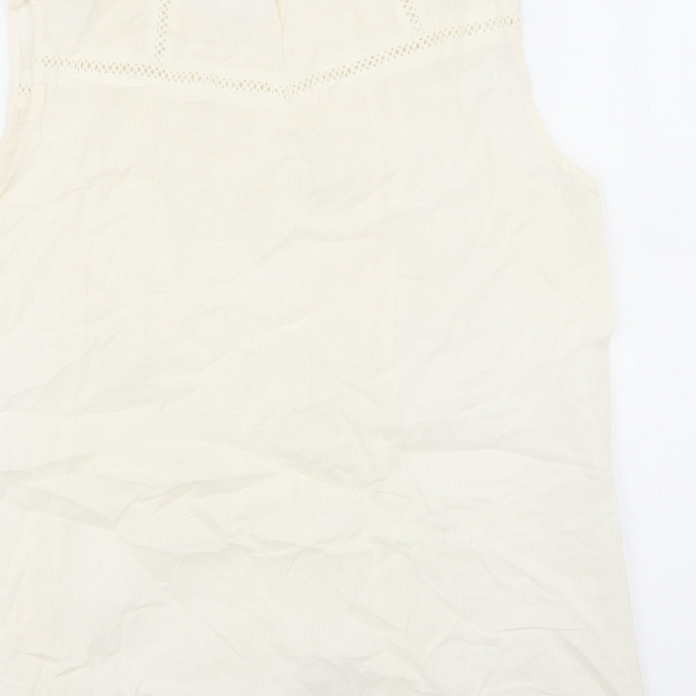 Womens UK Size 14 Amaryllis Ivory Basic Tank