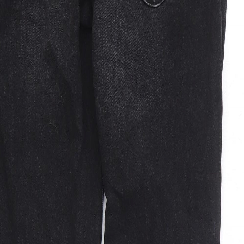 Preworn Womens Black Cotton Skinny Jeans Size 30 in L29 in Regular Zip