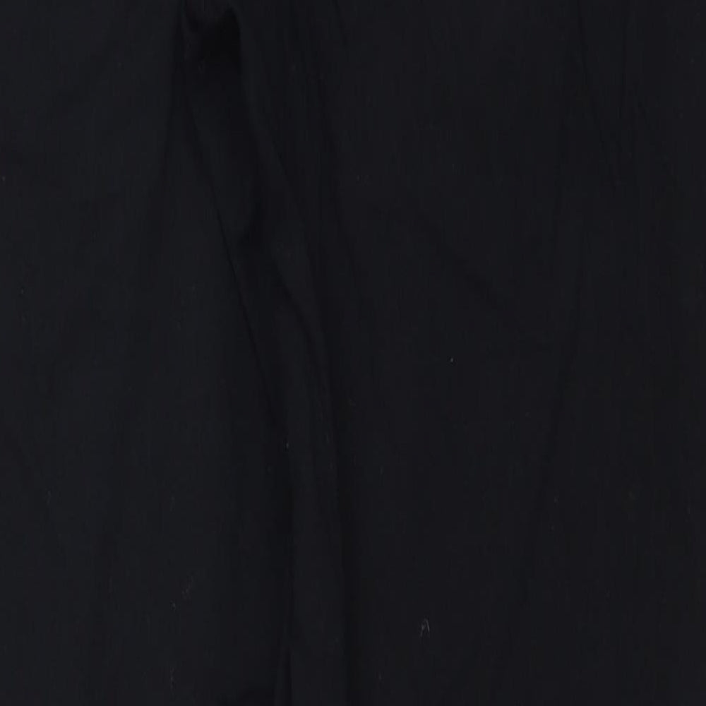 Womens UK Size 10 Warehouse Regular Fit Straight Black Jeans