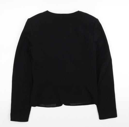 Divided by H&M Womens Black Jacket Blazer Size 8 Buckle