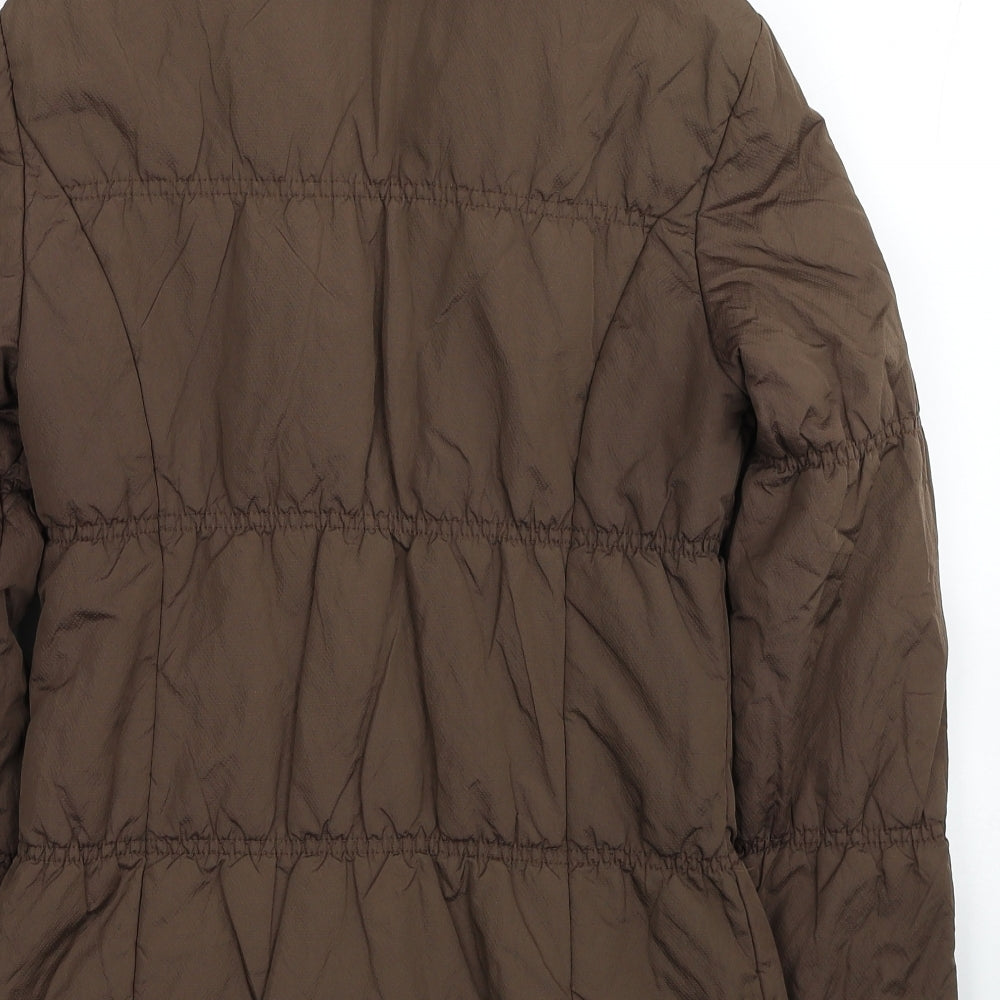 Womens UK Size 8 Kaliko Brown Puffer Jacket