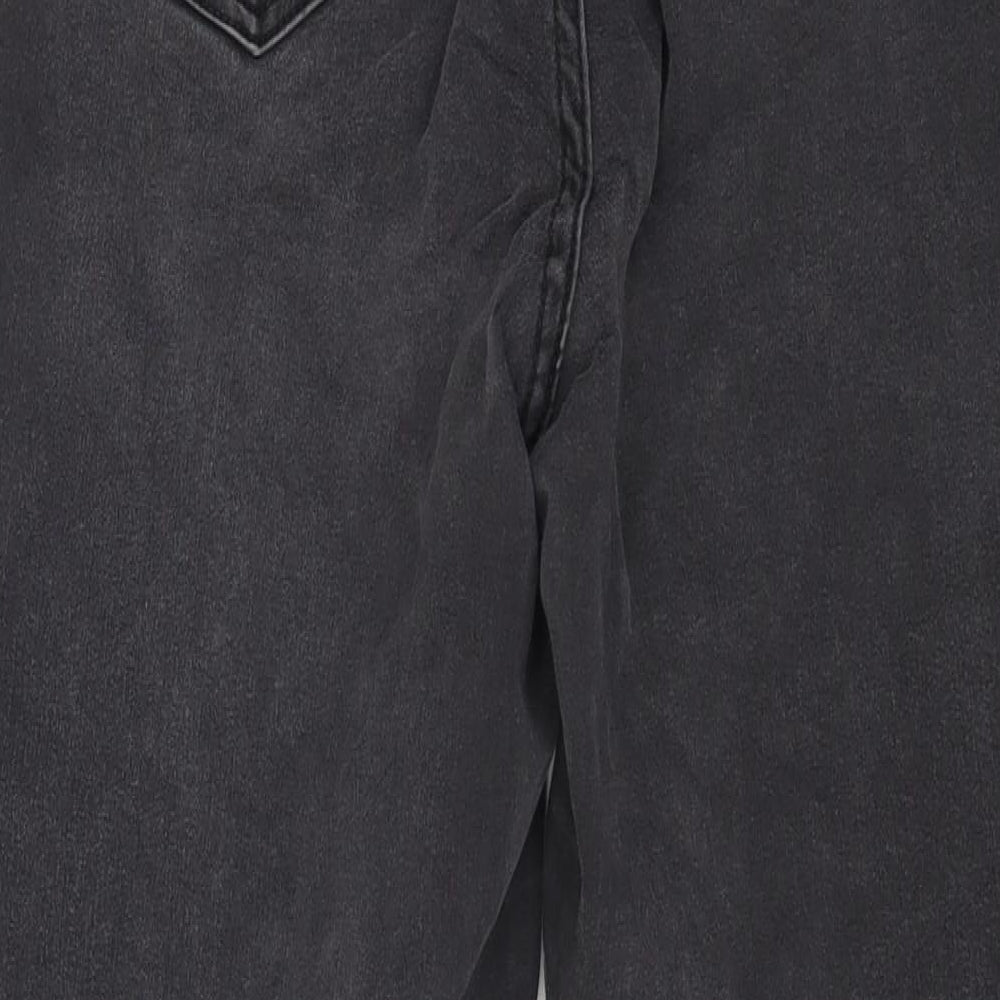 Marks and Spencer Womens Black Cotton Skinny Jeans Size 12 L24 in Regular Button