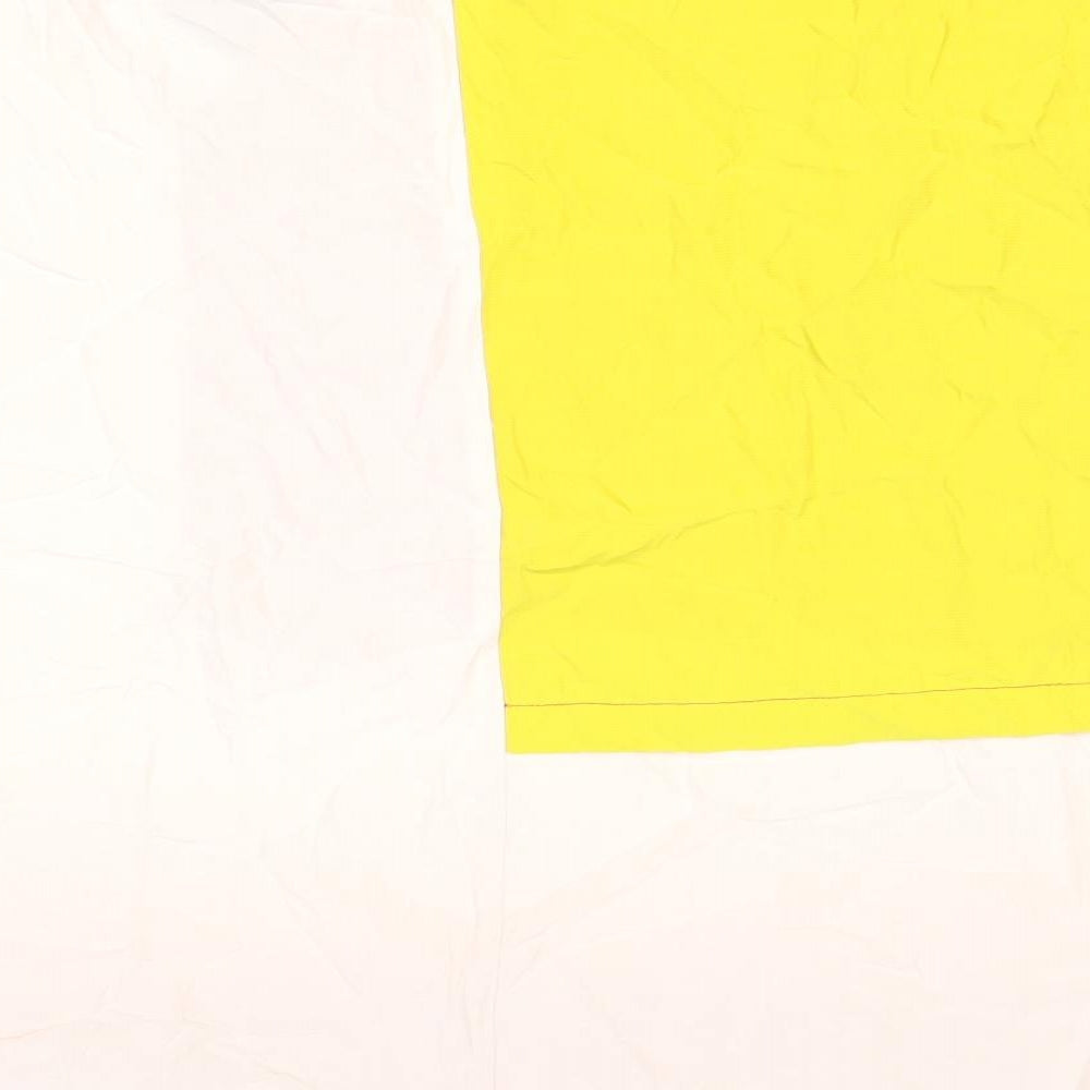 Womens UK Size 8 Topshop Yellow Basic T-Shirt