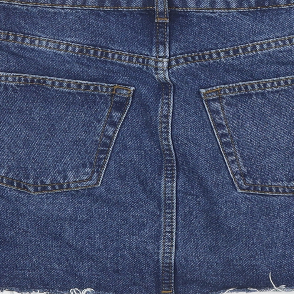Womens UK Size 6 Topshop Mini Denim Skirt