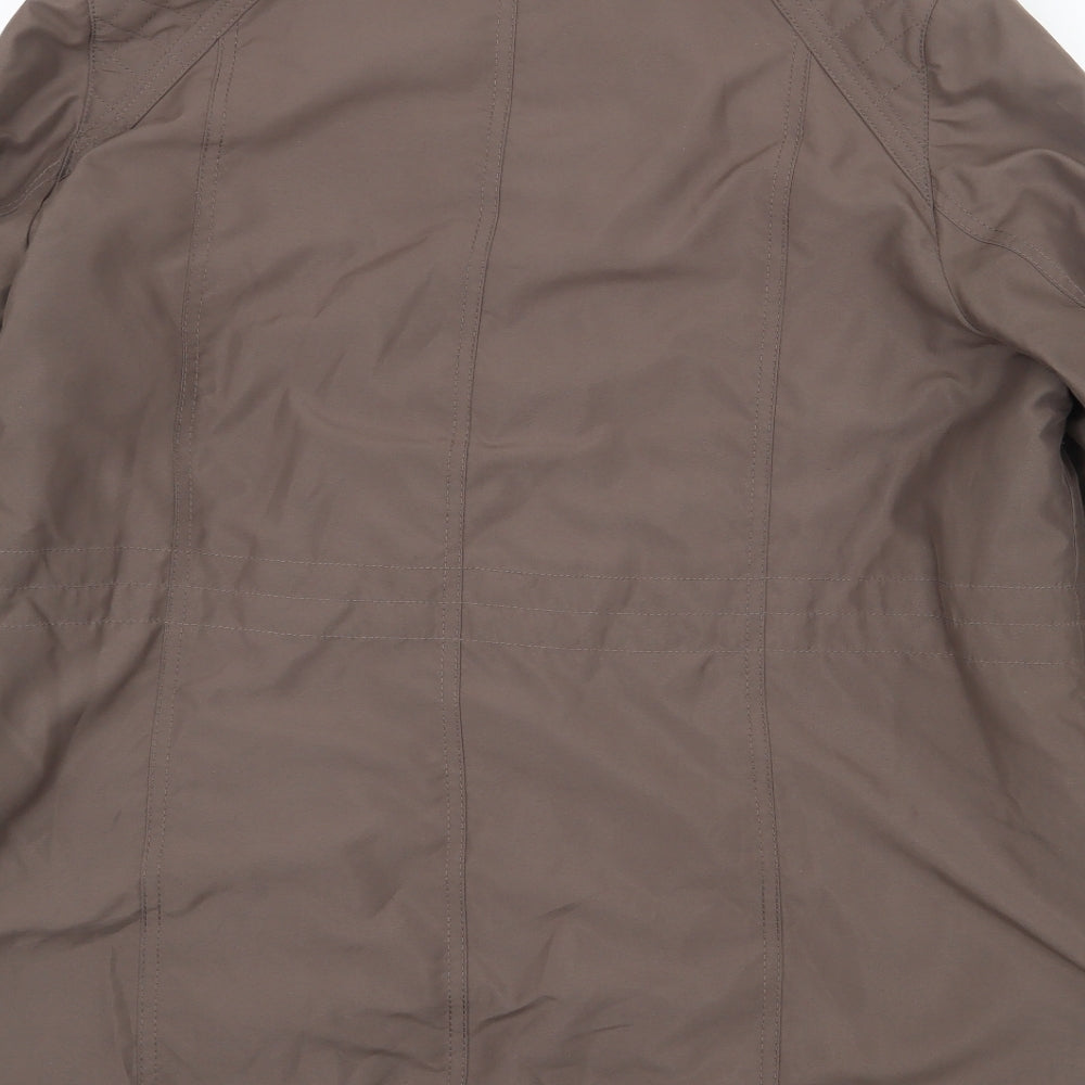Womens UK Size M Bonmarché Brown Rain Coat