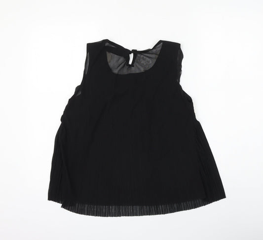 Womens UK Size L E-Lady Black Basic Blouse