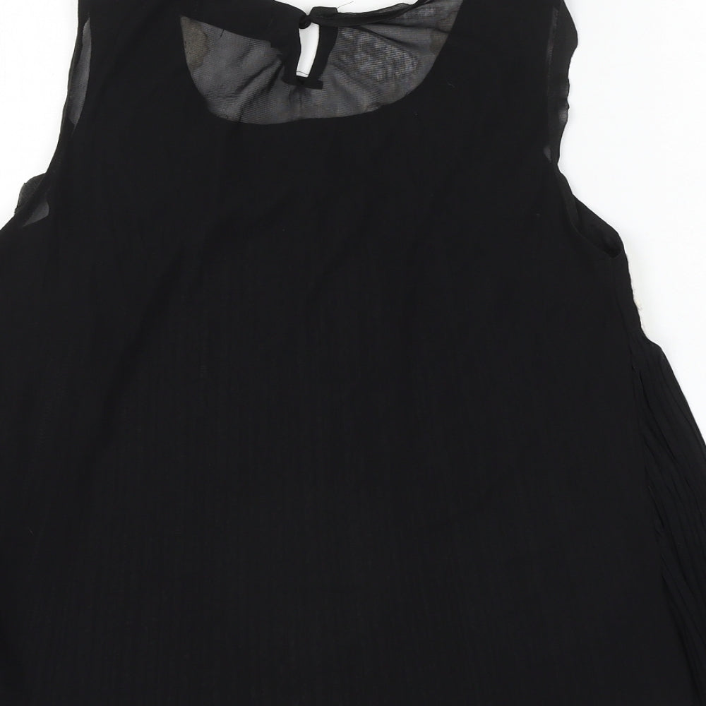 Womens UK Size L E-Lady Black Basic Blouse