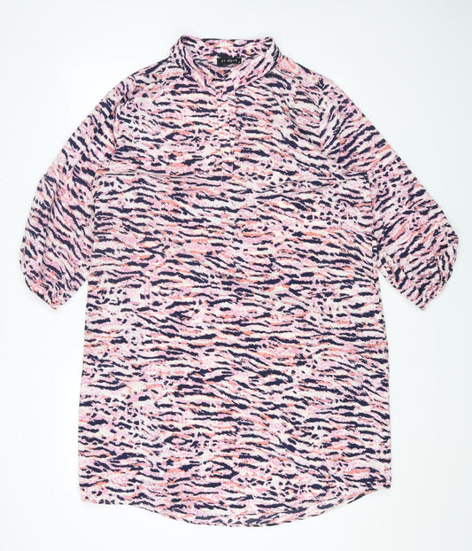Womens UK Size 16 ET VOUS Multicoloured Basic T-Shirt