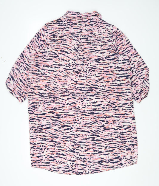 Womens UK Size 16 ET VOUS Multicoloured Basic T-Shirt