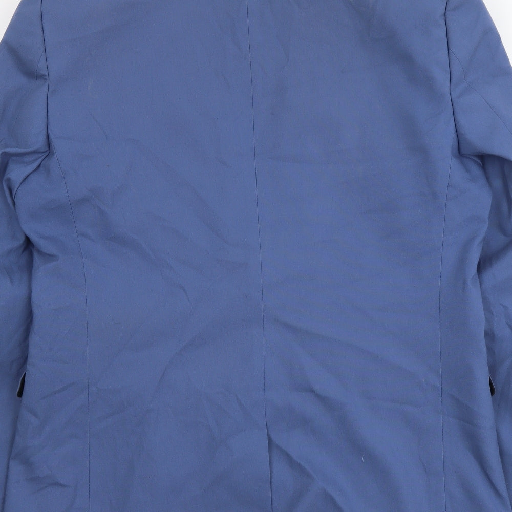ASOS Mens Blue Polyester Jacket Suit Jacket Size S