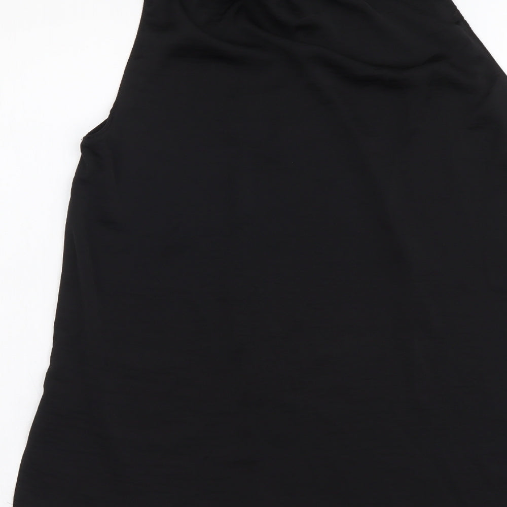 Womens UK Size 6 River Island Black Basic T-Shirt