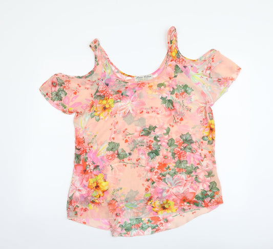 Womens UK Size 8 Parisian Collection Multicoloured Basic Blouse