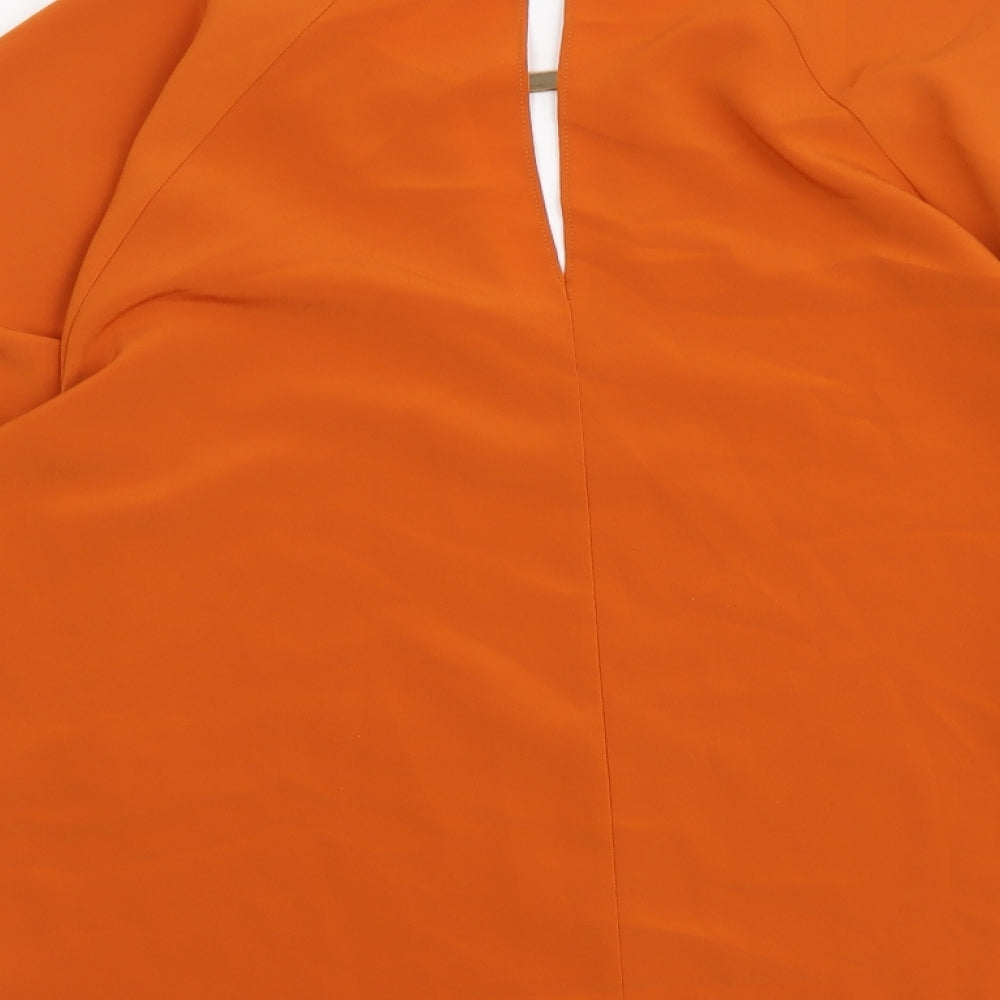 Womens UK Size 8 River Island Orange Basic Blouse