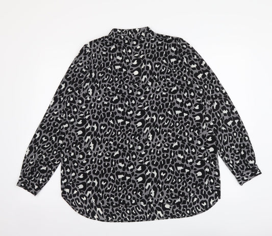 Womens UK Size 10 Blooming Marvellous Grey Basic Blouse