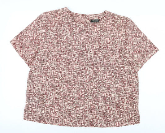 Womens UK Size 16 Debenhams Red Basic Blouse