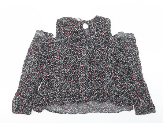 Womens UK Size 18 Dorothy Perkins Black Basic T-Shirt