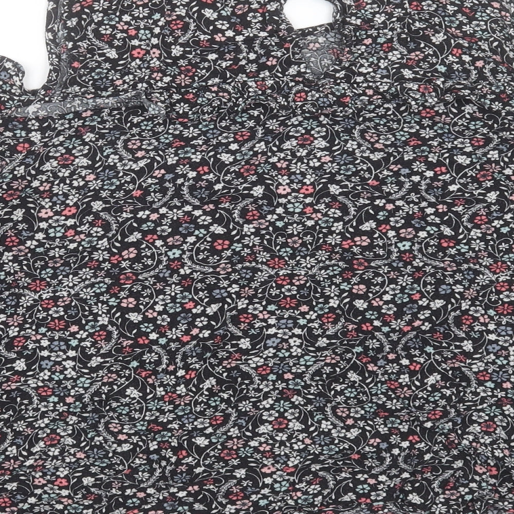 Womens UK Size 18 Dorothy Perkins Black Basic T-Shirt