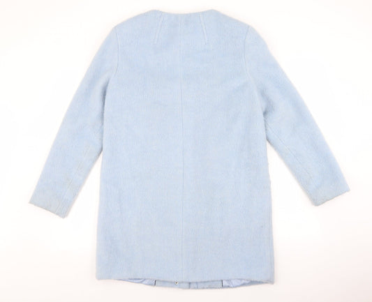 Womens UK Size 12 Marks and Spencer Blue Overcoat