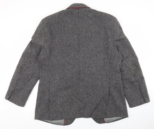 Mens UK Size Brook Taverner Regular Grey Suit Jacket