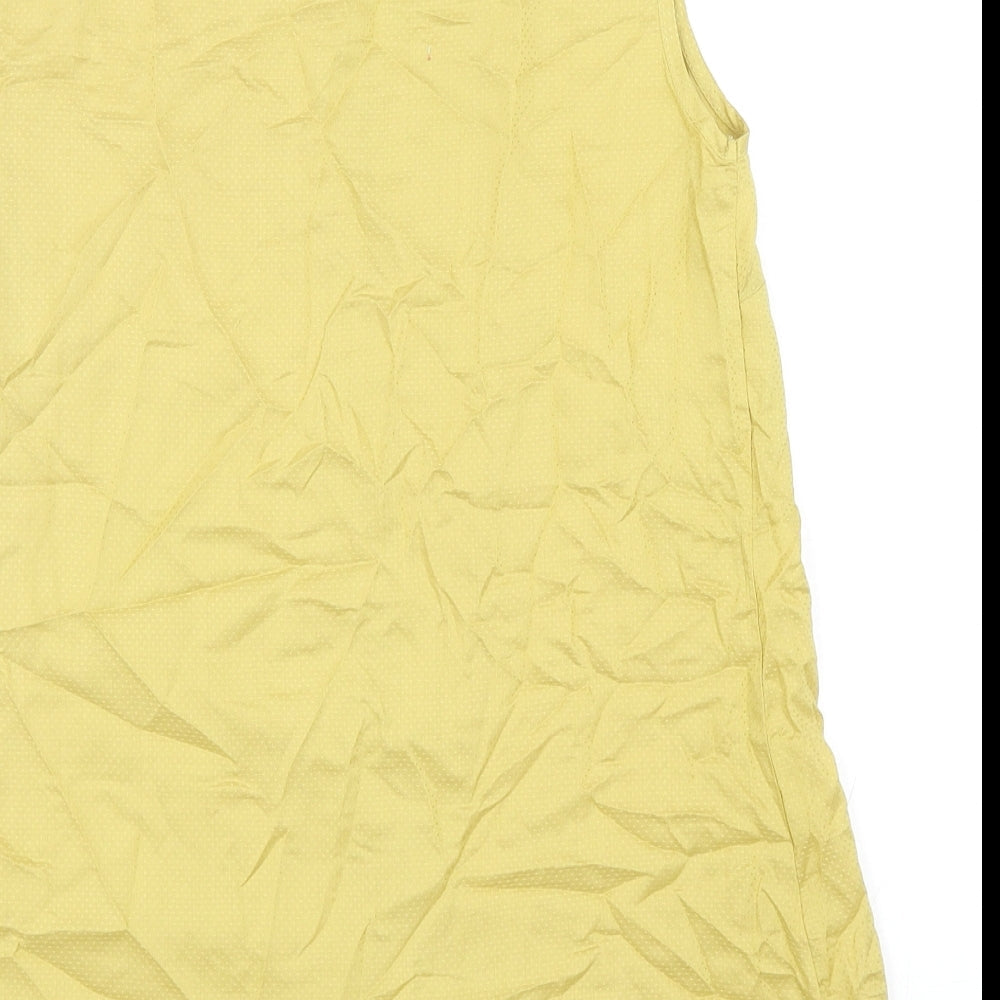 TU Womens Green Modal Basic Blouse Size 8 Boat Neck