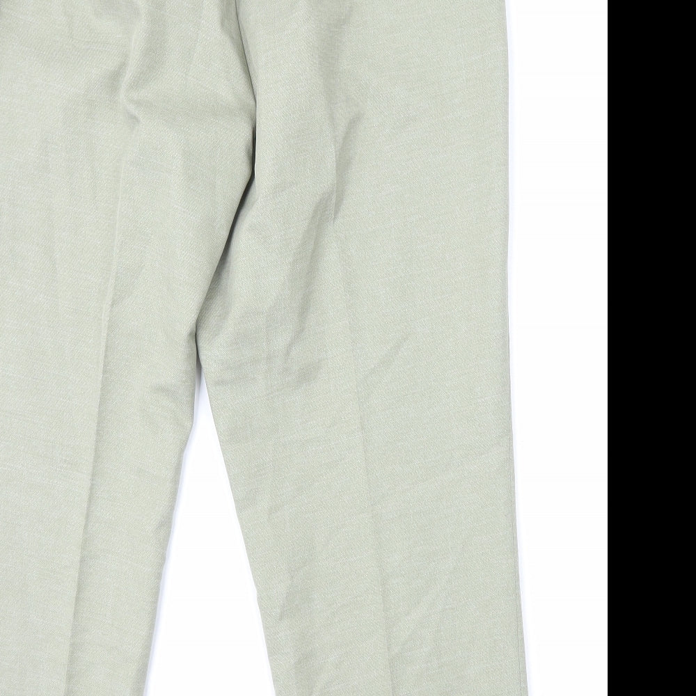 Womens UK Size 18 Marks and Spencer Regular Fit Straight Green Jeans