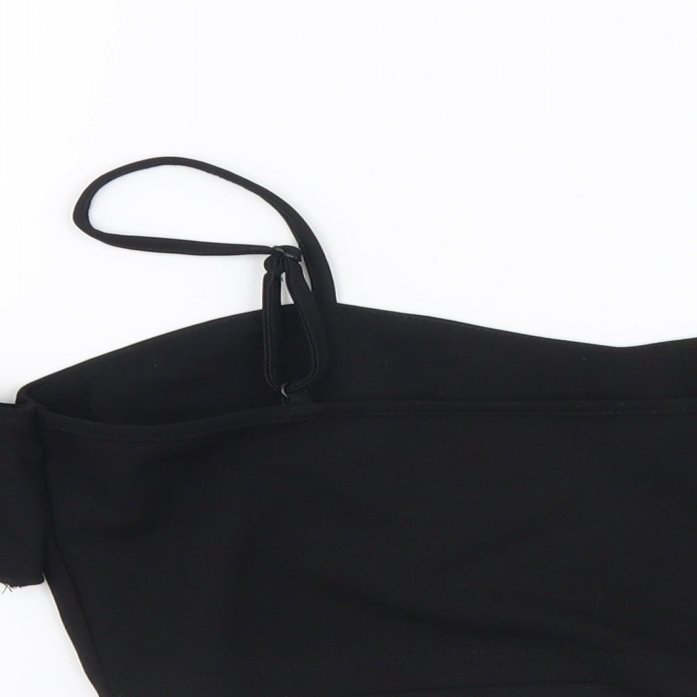 SheIn Womens Black Polyester Cropped Tank Size M Sweetheart