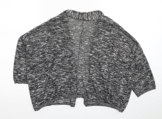 H&M Womens Grey V-Neck Viscose Cardigan Jumper Size XS