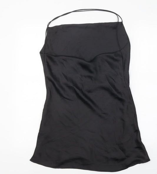 Womens UK Size M Zara Black Jersey Tank