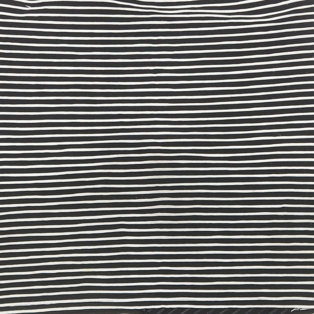 Atmosphere Womens Black Striped Polyester Mini Skirt Size 10