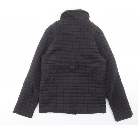 Womens UK Size S Marks and Spencer Black Quilted Coat