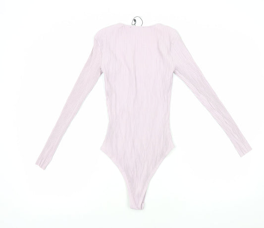 Womens UK Size S Zara One-Piece Purple Bodysuit