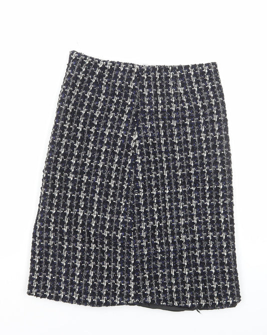 Womens UK Size M Preworn Straight & Pencil Tweed Skirt