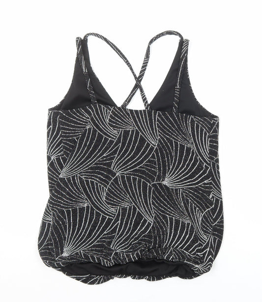 Womens UK Size 10 Red Herring Black Camisole Tank