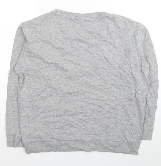 Womens UK Size M Divided by H&M Grey Pullover Sweatshirt