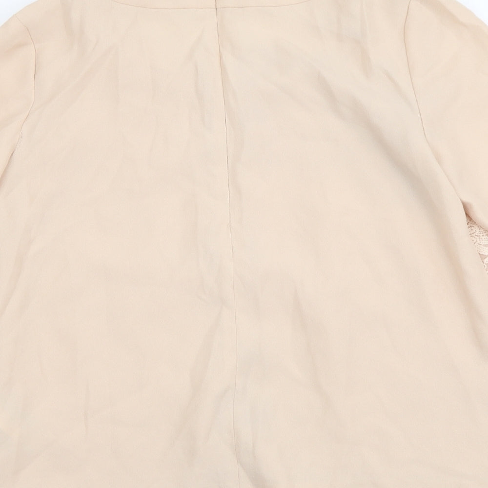 Womens UK Size 10 Oasis Pink Basic Blouse